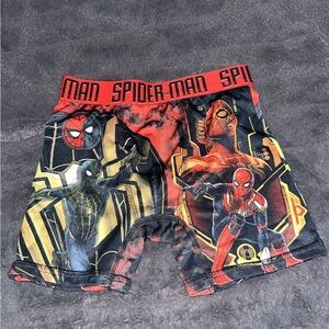 Spider-Man Themed Men's Shorts - Red and Black